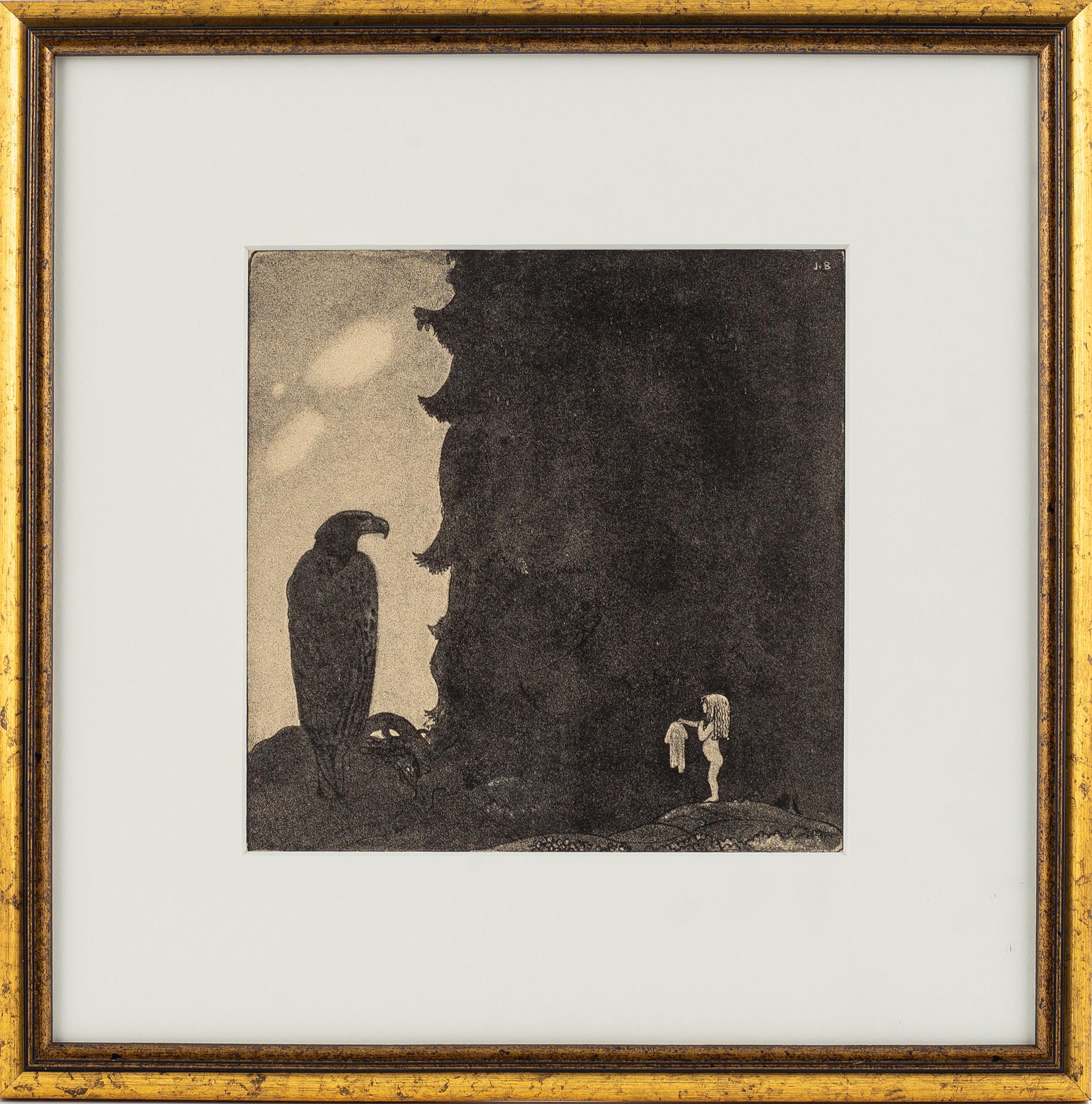 John Bauer, mezzotype, published by, Åhlén & Åkerlunds, Stockholm 1918, bibliophile edition, 166/200.