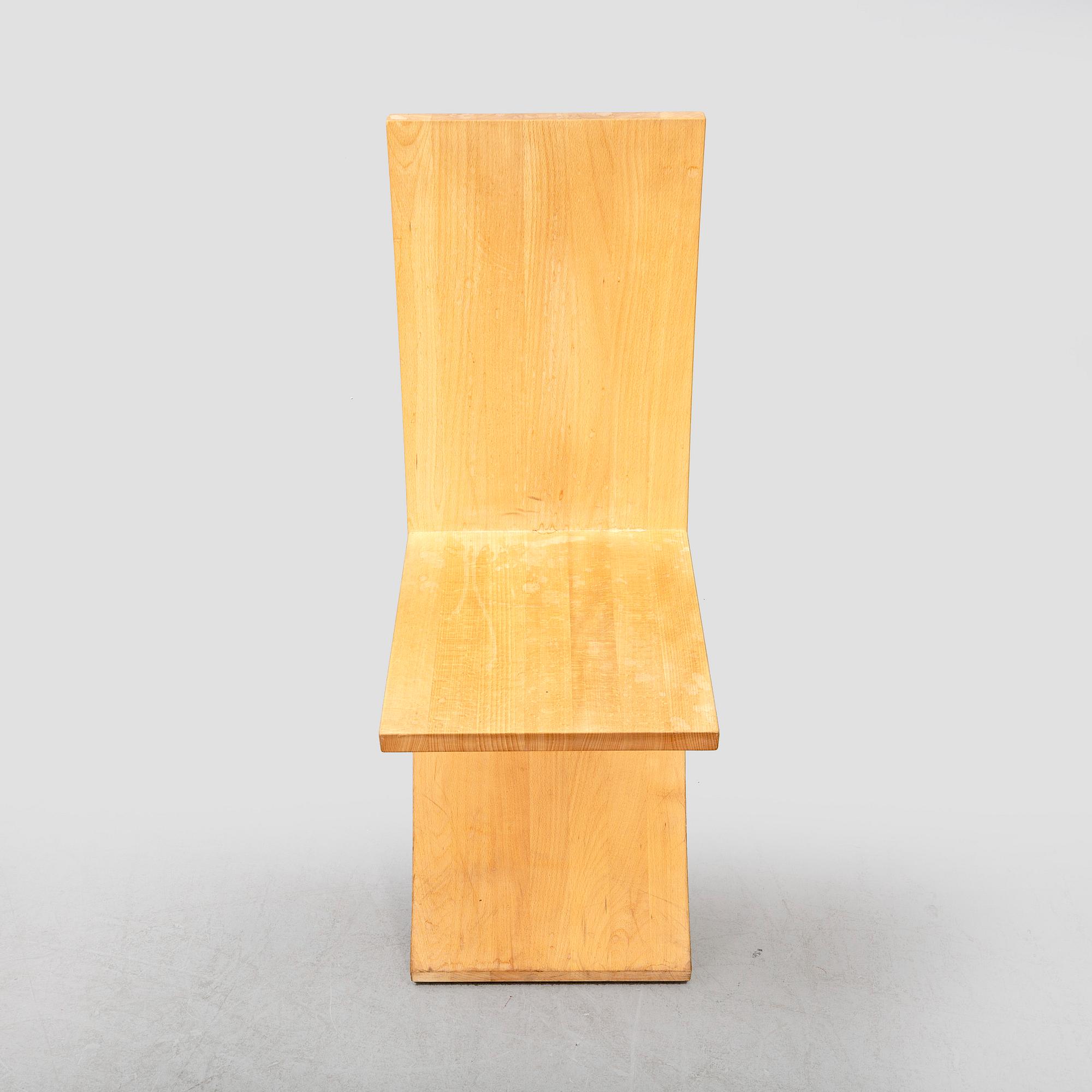 ❶ Jonas Palmius 'Excent' Gärsnäs ビーチ材 椅子 ➁ Jonas Palmius 'Excent' Gärsnäs ビーチ材 椅子