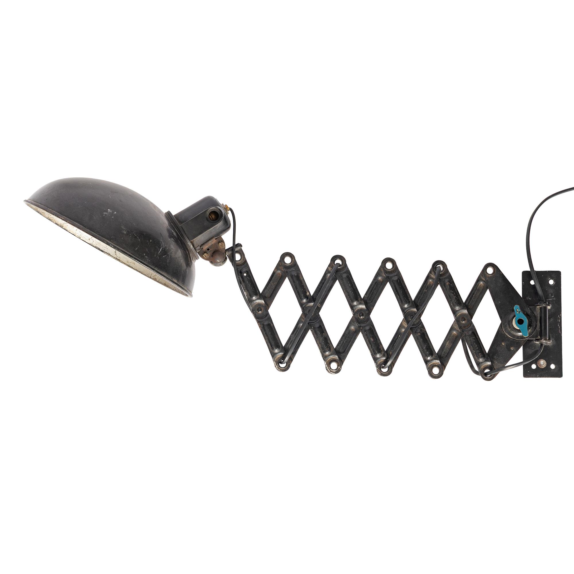 Wall lamp, industrial, mid-20th century.