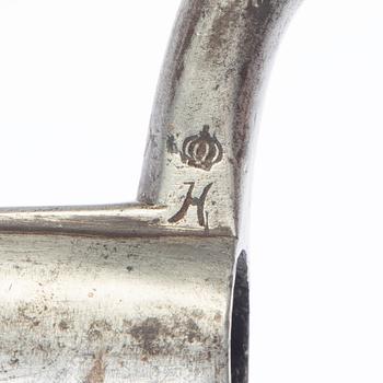 Flintlåsgevär, svenskt, dragongevär m/1778, med bajonett.