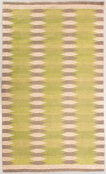 A mid-20th century flat wave carpet, 266x164 cm.