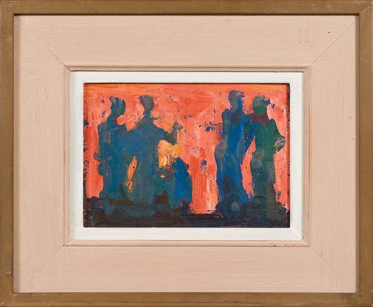 GEORGES VON SWETLIK, munaöljytempera levylle, signeerattu.