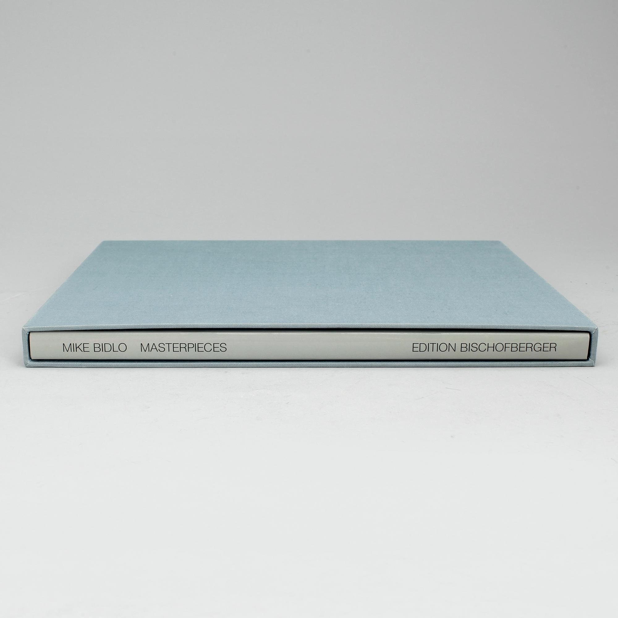 MIKE BIDLO, konstbok, "Masterpieces", 1989, de luxe edition, signerad och numrerad 17/110.