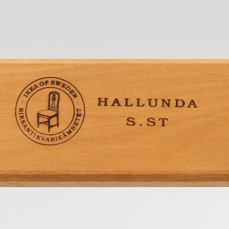 Three 'Hallunda' chairs, Ikea, 1990's, Gustavians style.