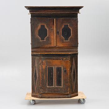 A pine cabinet, second half of the 18th Century.