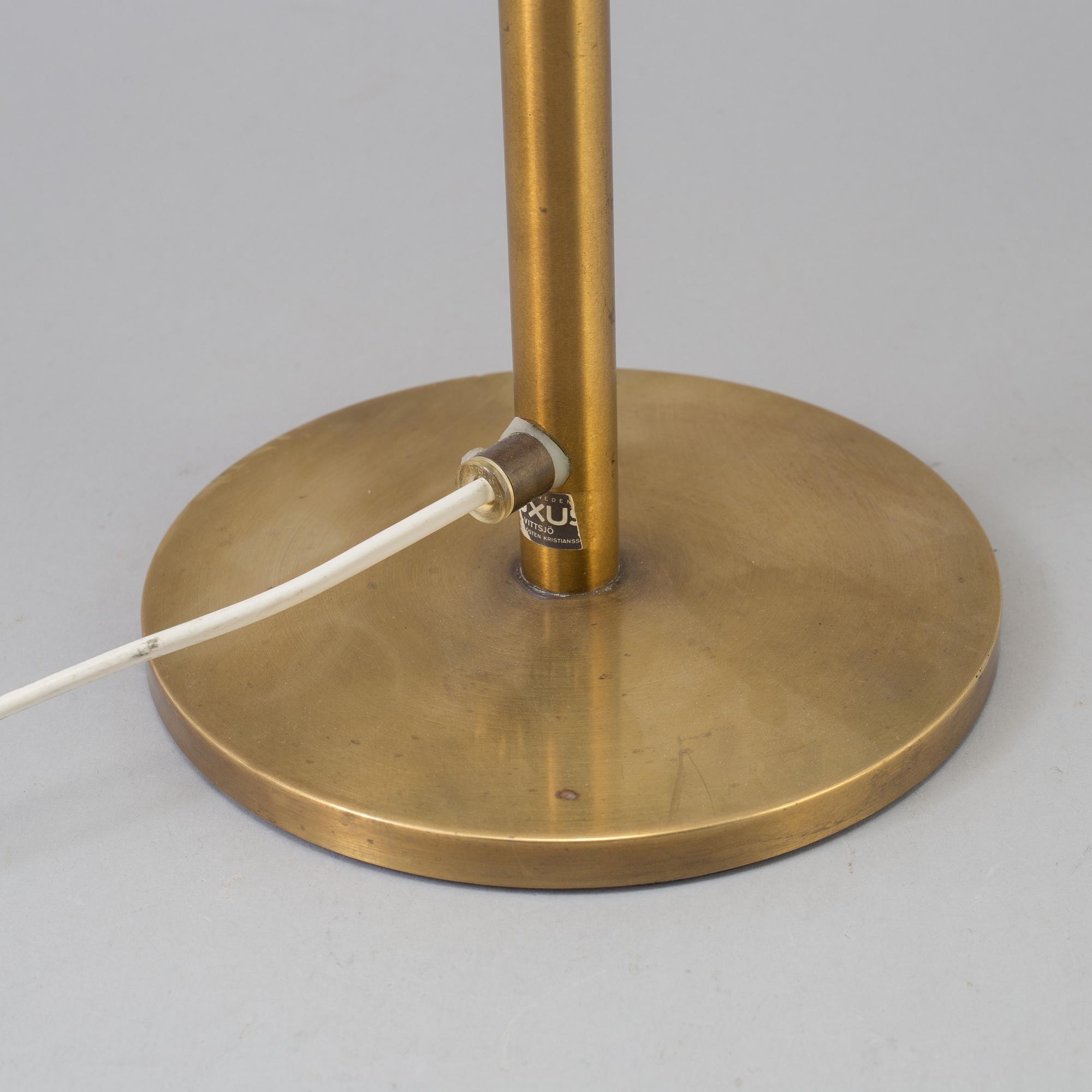 A 1960s Swedish Luxus brass table light.