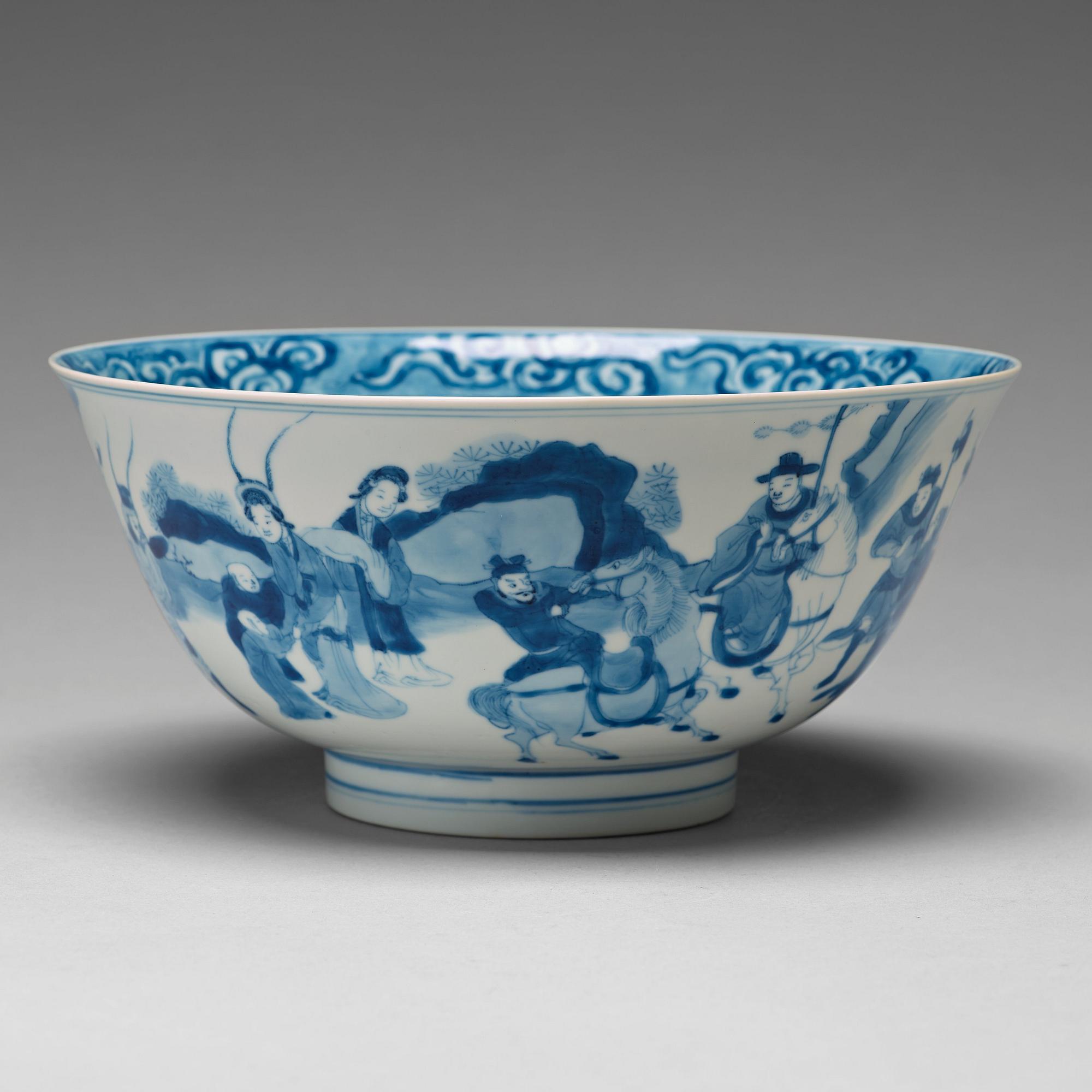 SKÅL, porslin. Qingdynastin, Kangxi (1662-1722).
