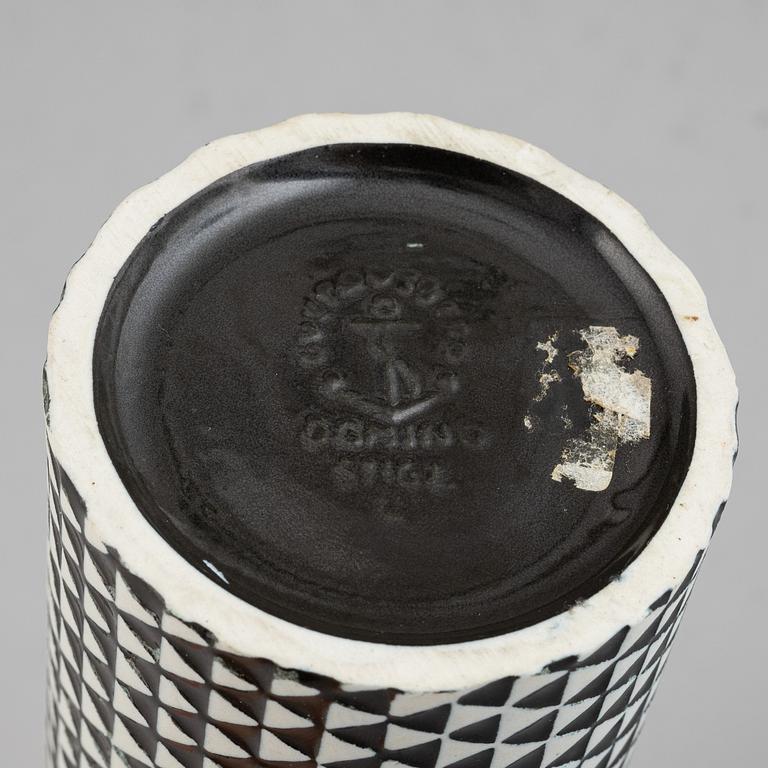 Stig Lindberg, a stoneware 'Domino' vase, Gustavsberg.