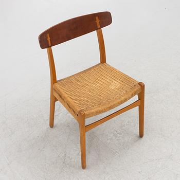 Hans J. Wegner,  a chair, "spisestolen" CH-23, Carl Hansen & Son.