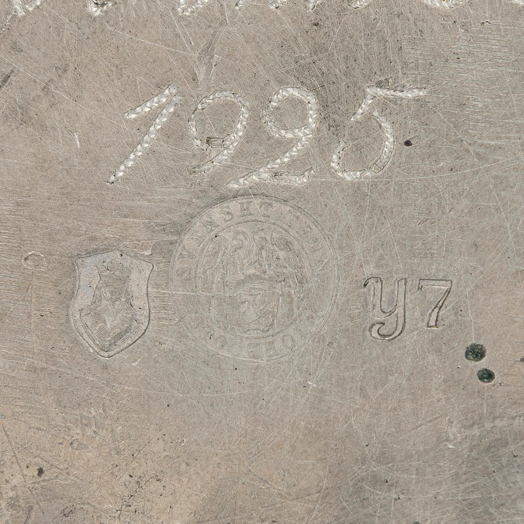 Estrid Ericson, dish, model "A 28", pewter, Svenskt Tenn, Stockholm 1925.