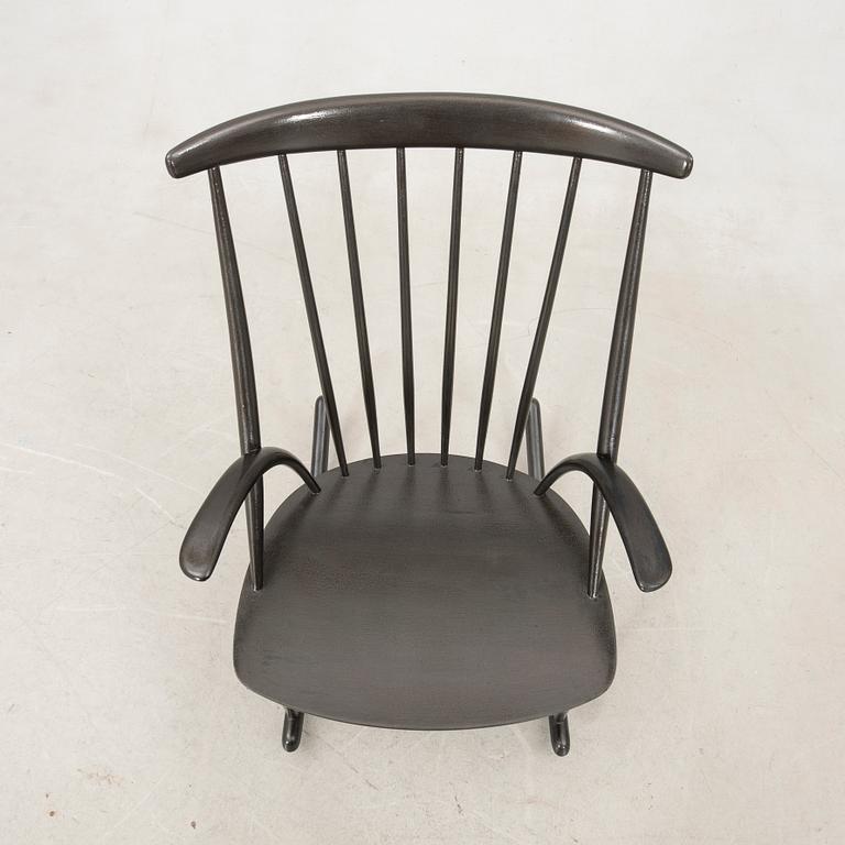 Illum Wikkelsø, rocking chair "Rocking Chair No. 3", Eilersen mid-20th century.