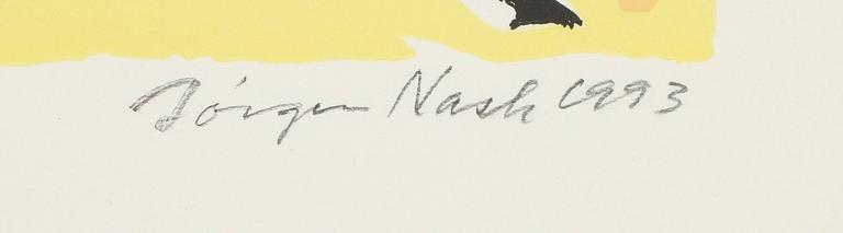 JÖRGEN NASH, färglitografi, signerad och daterad 1993, numrerad 277/330.