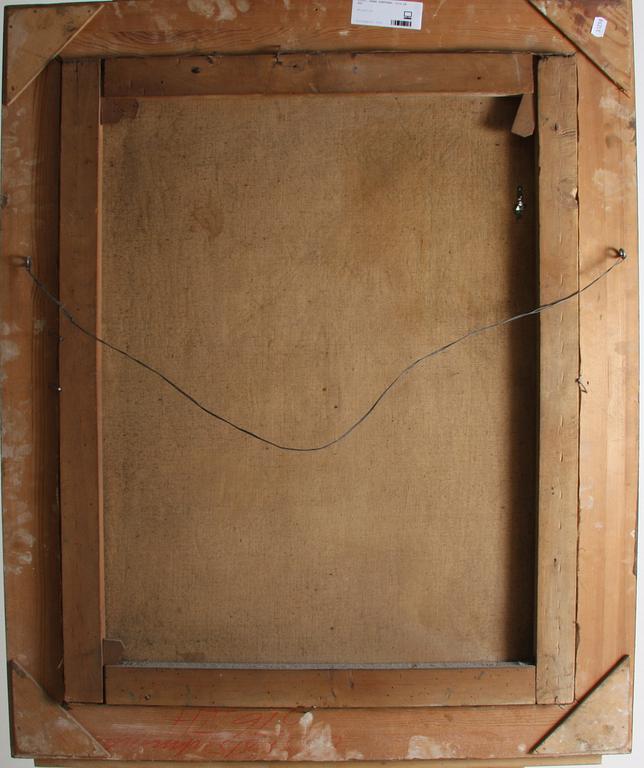 OKÄND KONSTNÄR. Olja på duk.