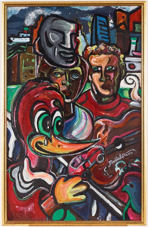 SVEN-ARNE HÖKENSTRÖM, olja på pannå, signerad.