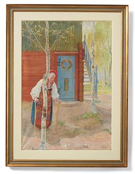 Carl Larsson, "Gumman i Maj månad".