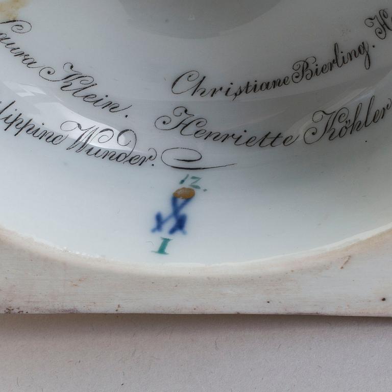 URNA, Meissen, porslin, Tyskland, 1800-tal.