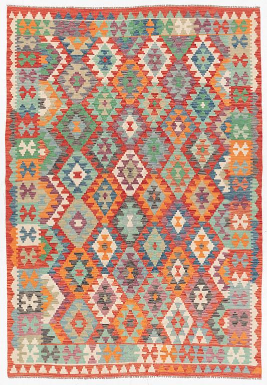 A kilim carpet, c. 295 x 203.