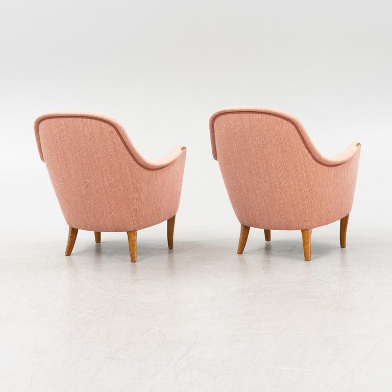 Carl Malmsten, a pair of 'Cirkus' armchairs, second half of the 20th Century.