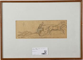 NYMAN, OLLE, 2 st, bl.a. blyerts, sign.