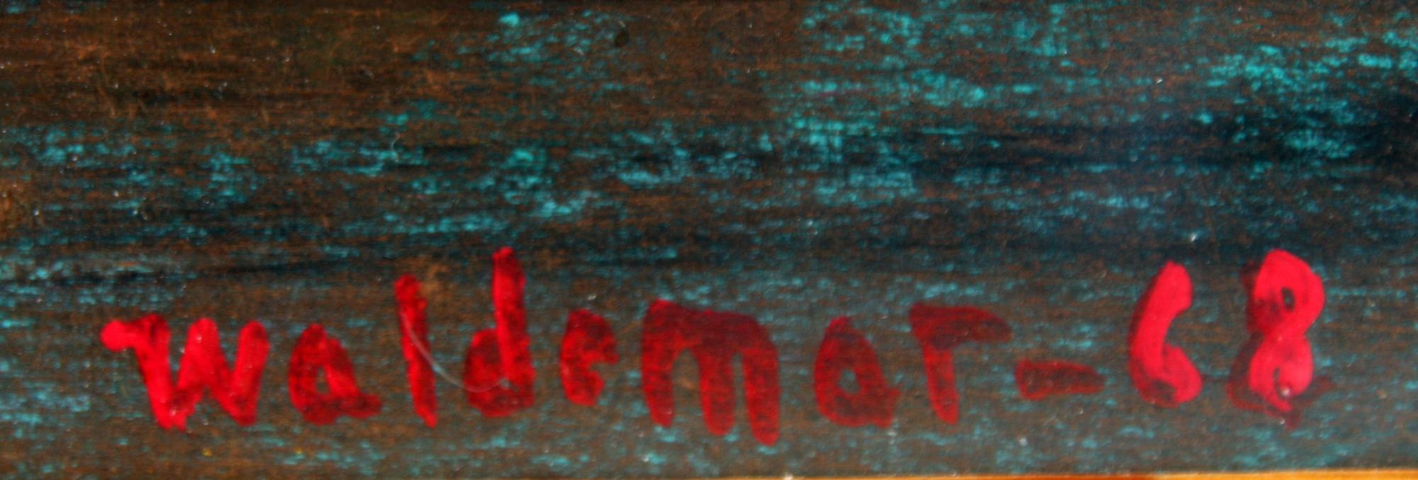 ÅKE WALDEMAR LARSSON, gouache på pappannå, sign o dat- 68.