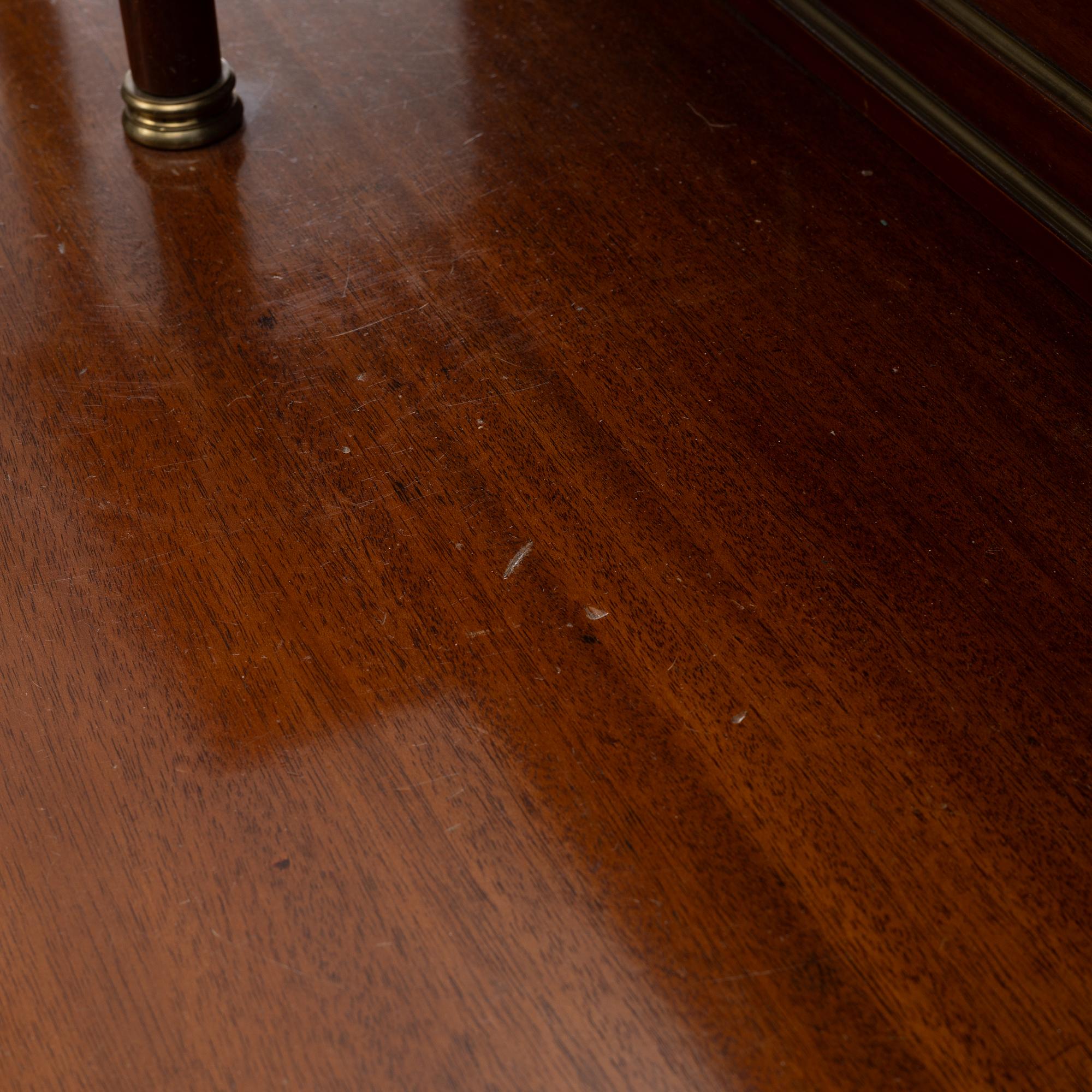 A Georgian style desk, mid 20th century.