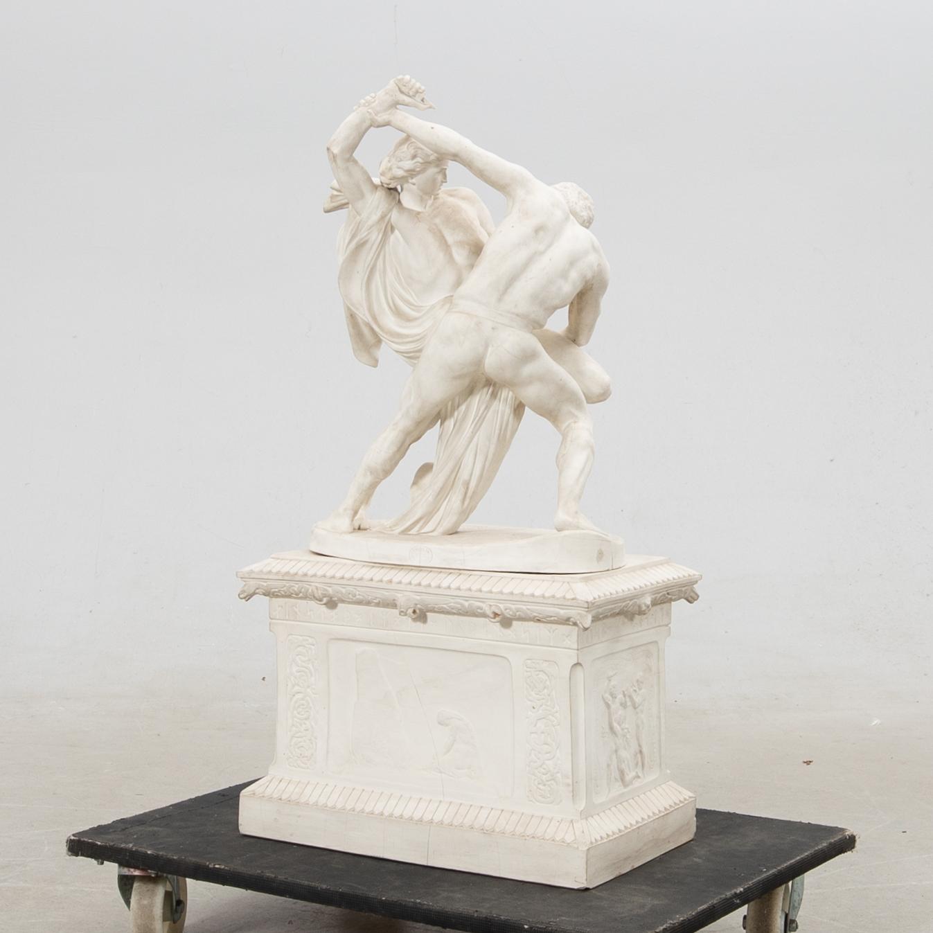 Johan Peter Molin, after, "Belt buckle" Gustavsberg parian around 1900.