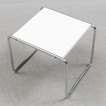 MARCEL BREUER, a 'Laccio' tubular steel side table from Knoll Studio.
