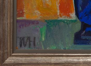 TORA VEGA HOLMSTRÖM, olja på pannå, monogramsignerad, a tergo daterad 1944.