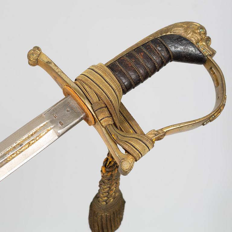 A sword for the swedish army, m/1899.