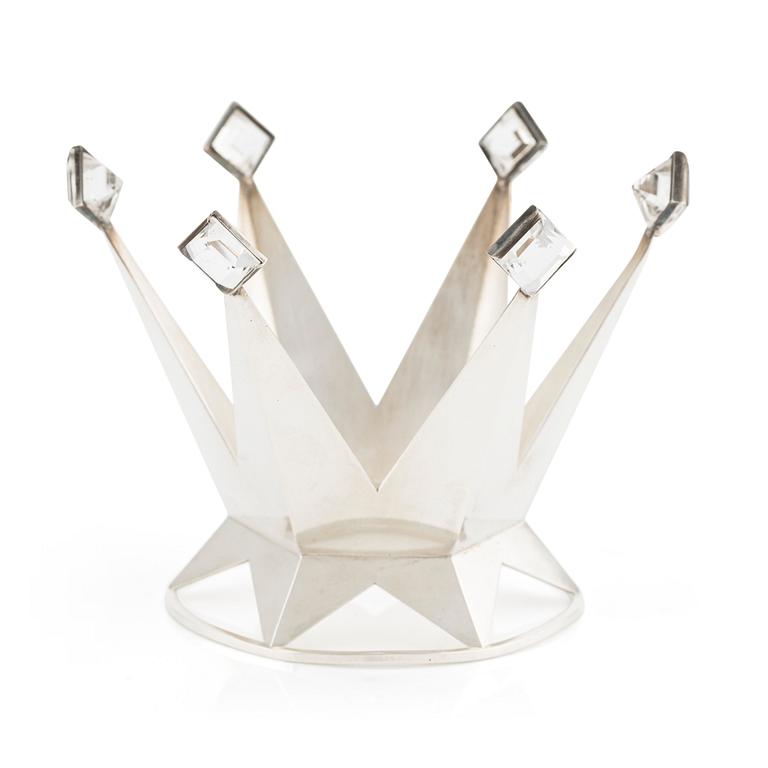 Wiwen Nilsson, a silver and rock crystal bridal crown, Lund 1967.