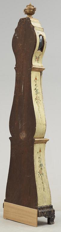 A Swedish Rococo 18th century long-case clock by J. Nyberg, master in Stockholm 1748-68.