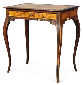 807. An 18th century Lady's working table, probably Germany.