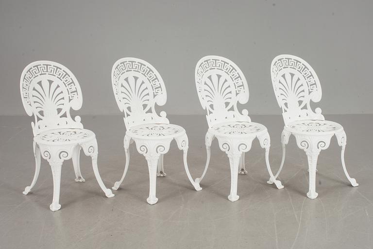TRÄDGÅRDSMÖBEL, 5 delar, aluminium, modern tillverkning.