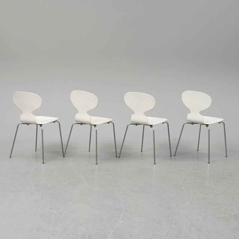 ARNE JACOBSEN, four 'Myran' chairs, Fritz Hansen, 1970.