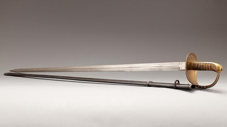 SABEL, Sverige, kavallerimanskap, m/1893.