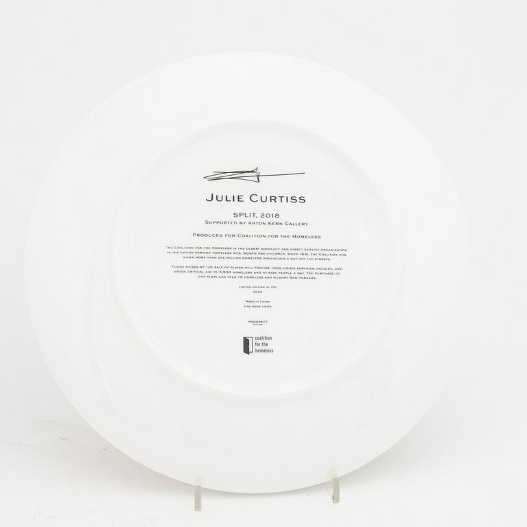 Julie Curtiss, Loie Hollowell, two limited edition porcelain plates.