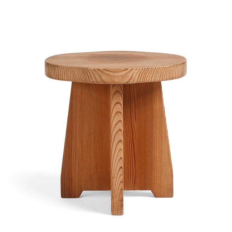 David Rosén, a pine stool 'Berga', Nordiska Kompaniet, Sweden 1930-1940s.