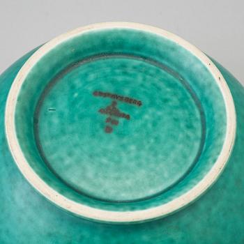 WILHELM KÅGE, an 'Argenta' stoneware bowl from Gustavsberg, 1930's/40's.