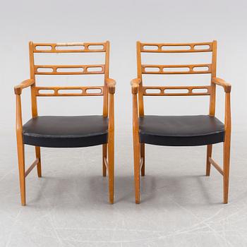Four second half of the 20th century chairs.