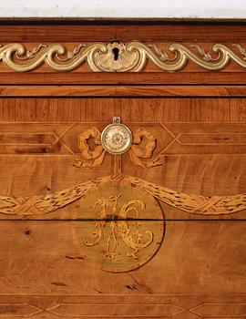 A Gustavian commode by Georg Haupt (master in Sockholm 1770-1784).