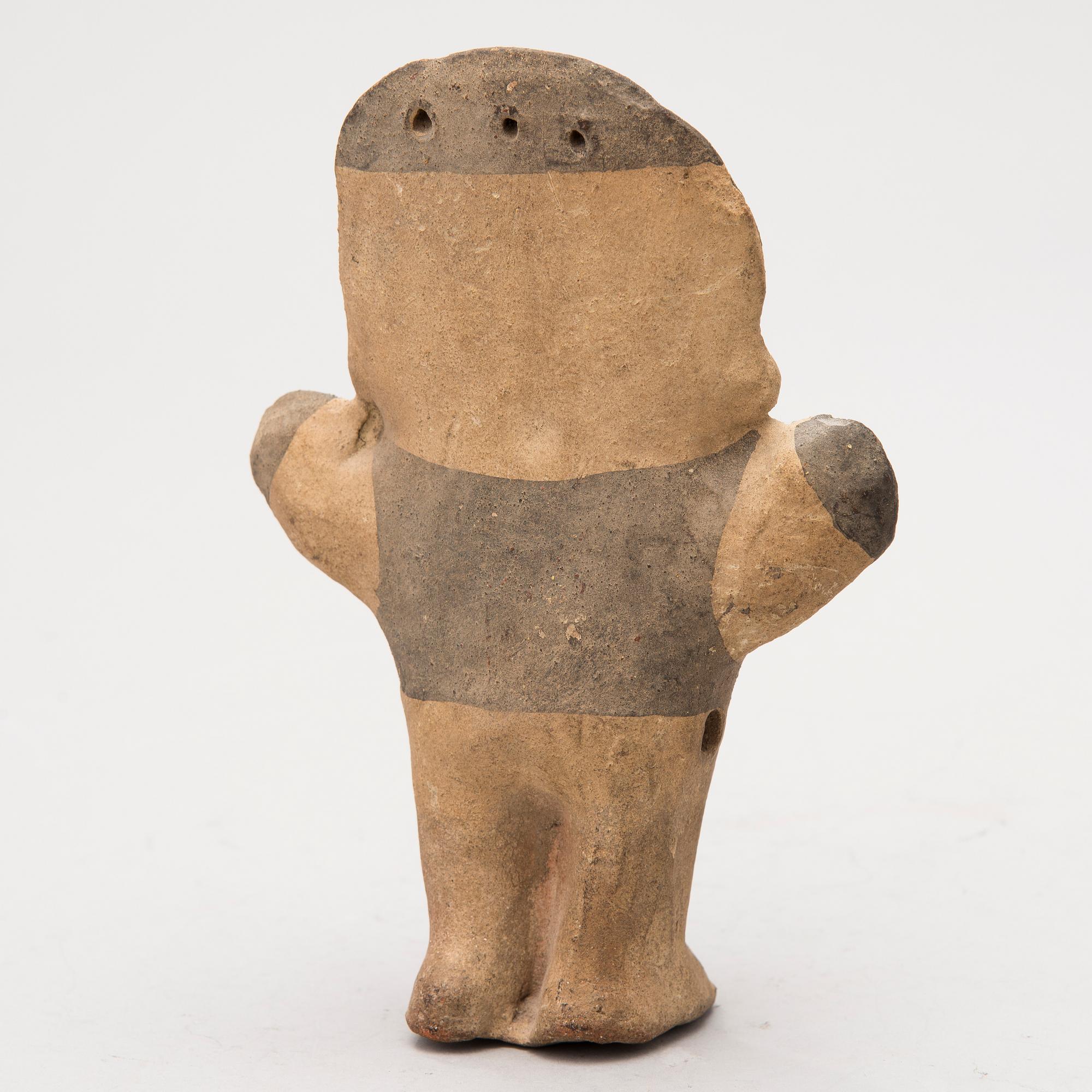 FIGURIN, lergods, Mellersta -Peru, Chancay kulturen ca 1200-1450 eKr.
