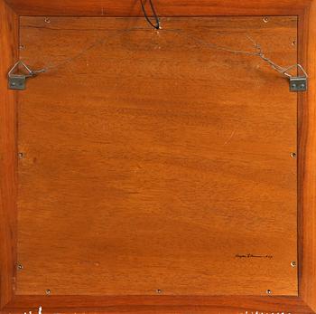 INTARSIATAVLA, Birger Ekman för Mjölby Intarsia, sign och dat "1939".