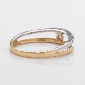 Ring, 14K guld och diamanter.