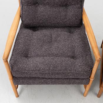 A pair of armchairs, mid-20th century.