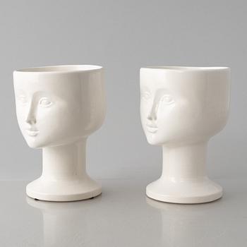 Lisa Larson, vaser, ett par, K-Studion, Gustavsberg.