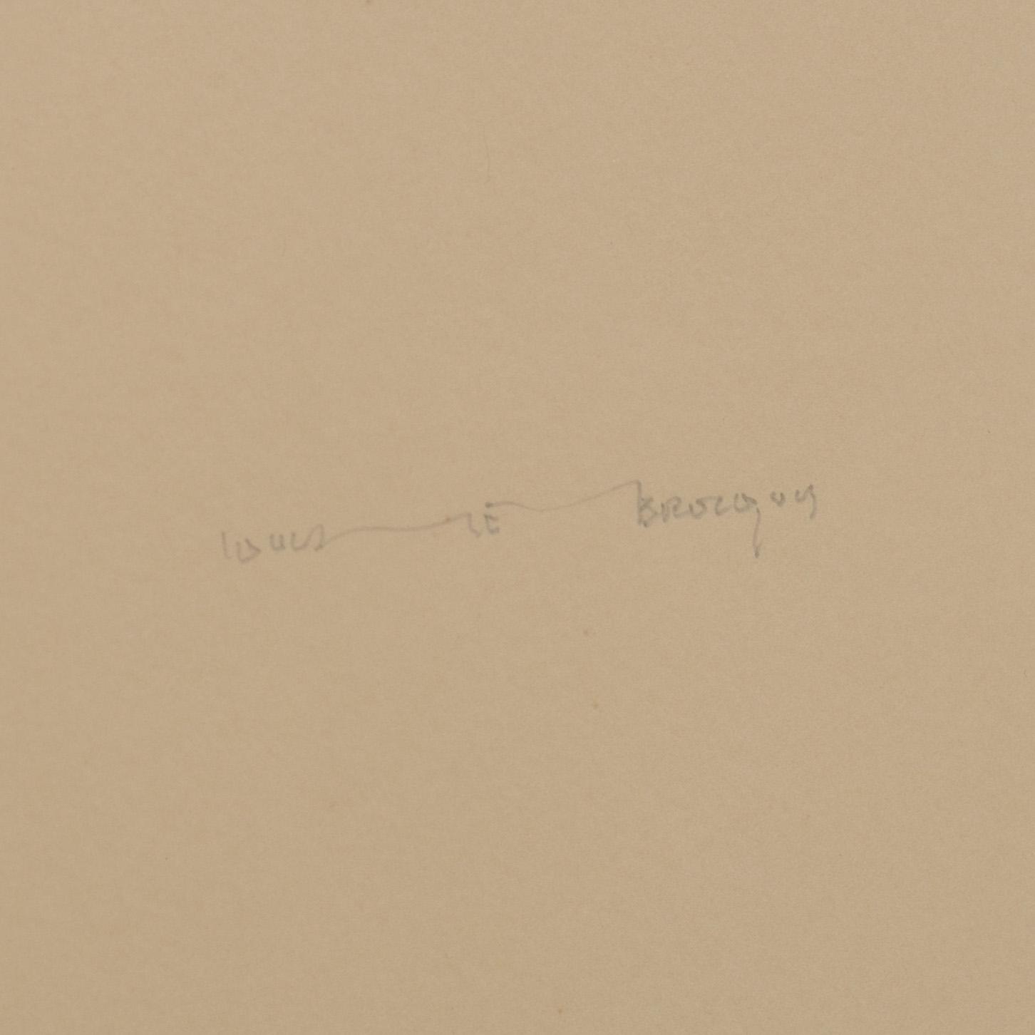 LOUIS LE BROCQUY, etching in colours signed and numbered.