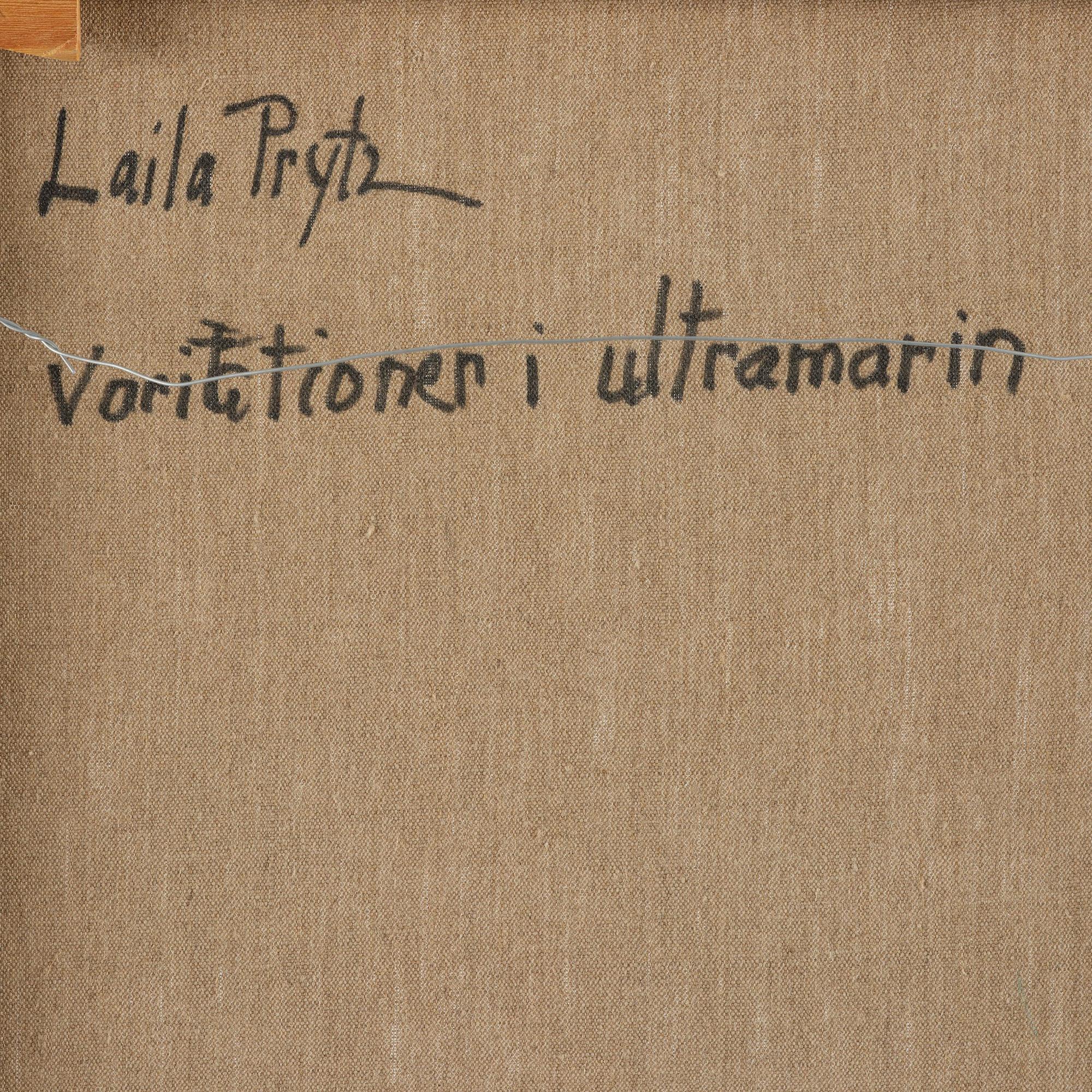 Laila Prytz, "Variationer i ultramarin".