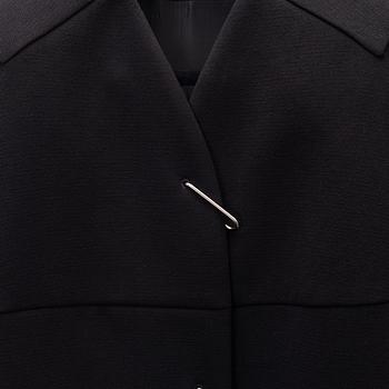 Balenciaga, a black coat, size 36.