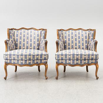 Bergèrer/fåtöljer, omkring år 1900.