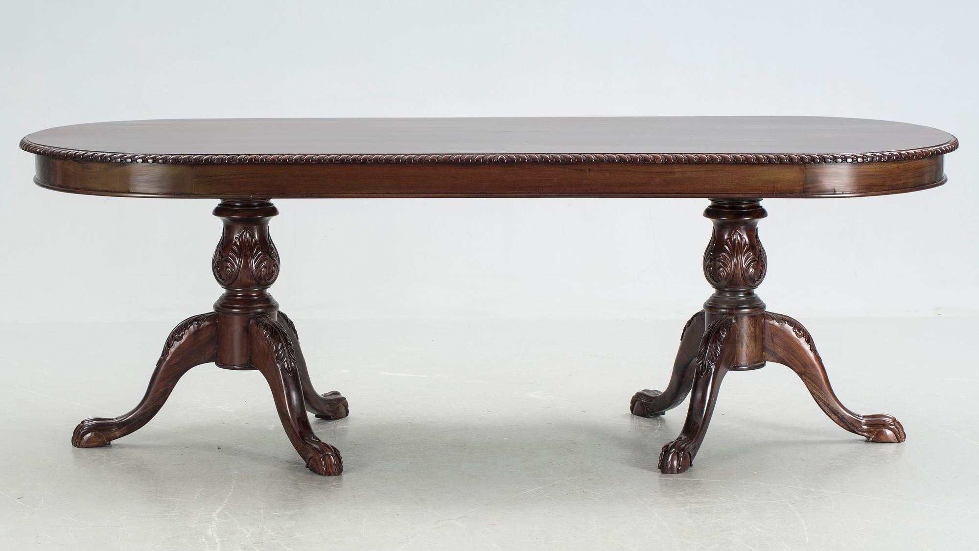 MATGRUPP, 9 delar, Chippendalestil, 1900-talets slut.